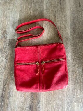 Fossil Leather Shoulder/Crossbody Bag